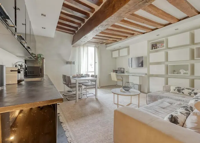 Large And Modern 1brd Flat At Lovely Saint Germain * פריז